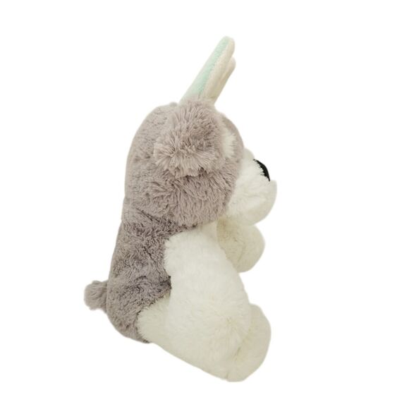 Inter American White Gray Dog Puppy Bunny Rabbit Ears Plush Stuffed Animal Toy - Picture 5 of 9